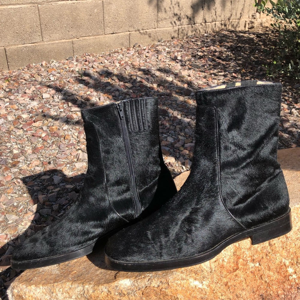 VTG 🇮🇹 WARREN EDWARDS Calf Hair Boots made in ITALY 🎩 - Picture 2 of 16